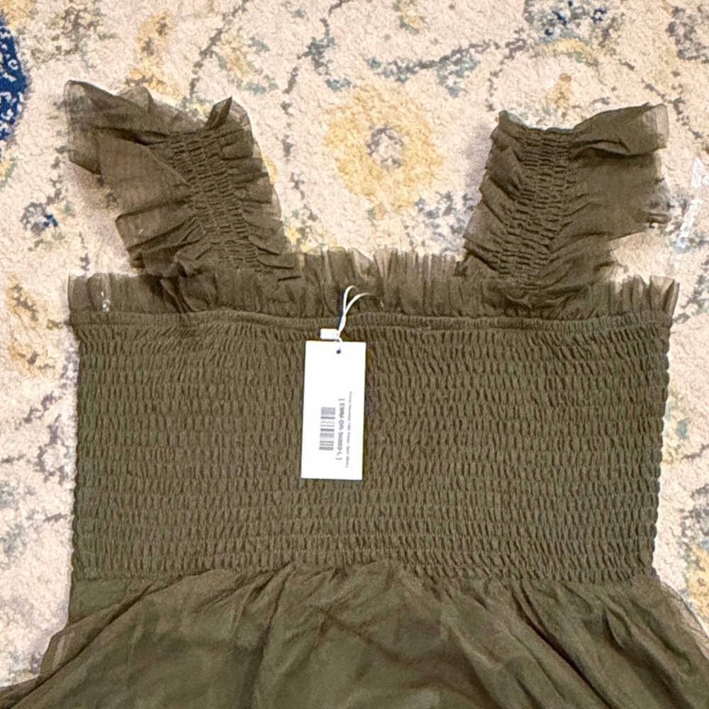 Baltic Born Olive Green Midi Dress